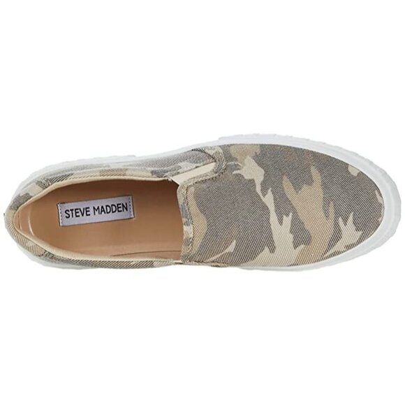Steve Madden Swiftly Sneaker in Tan Camo - Size 6 - Picture 3 of 11